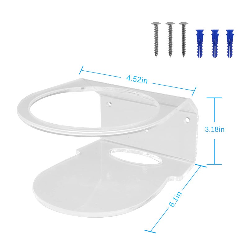 OkeMeeo Acrylic Wall Mount for TP-Link Deco AX3000 WiFi 6 Mesh System(Deco X55), X55 Pro, X20, X60, X68 (AX3000,AX1800,AX3600)(2 Pack) - Image 3